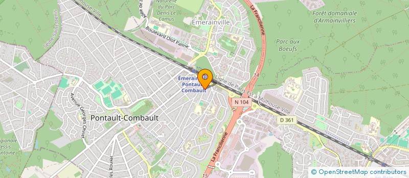 localisation de l'entreprise MONSIEUR SAMBOU SANGARE à PONTAULT-COMBAULT