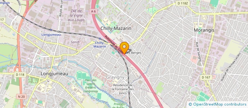 localisation de l'entreprise MONSIEUR SAMBOU SISSOKO à CHILLY-MAZARIN