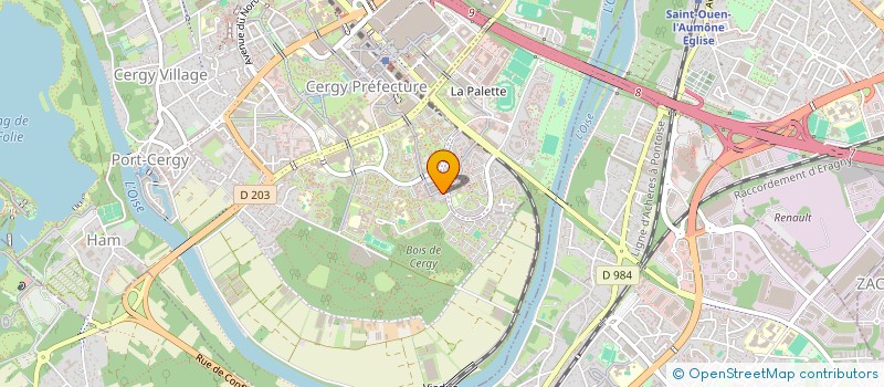 localisation de l'entreprise MONSIEUR SAMEDE S KERPENS EXAUS  CERGY