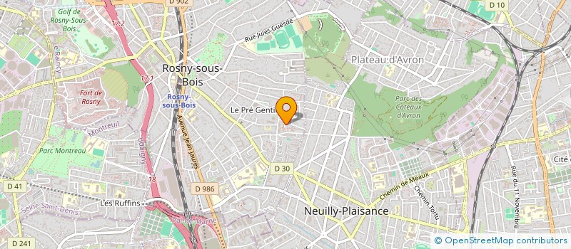 localisation de l'entreprise MONSIEUR SAMEH ELSAEI à ROSNY-SOUS-BOIS