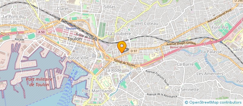 localisation de l'entreprise MONSIEUR SAMER BEN AICHA  TOULON