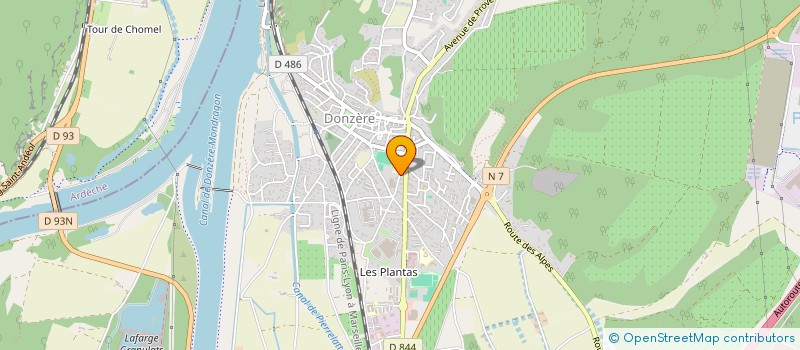 localisation de l'entreprise MONSIEUR SAMES CASTEL  DONZERE