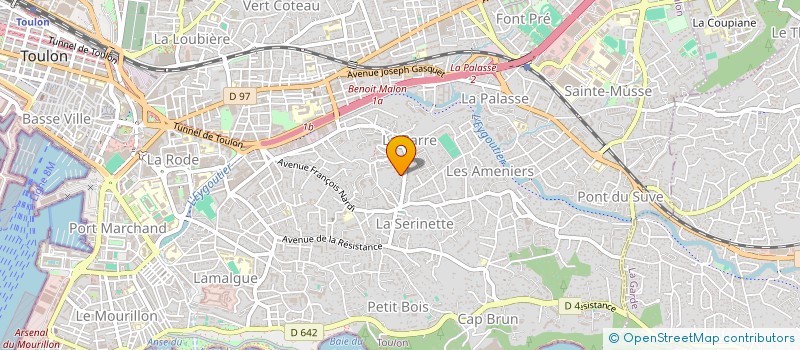 localisation de l'entreprise MONSIEUR SAMET KAPLAN  TOULON