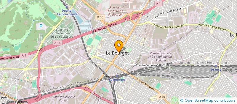 localisation de l'entreprise MONSIEUR SAMI ABOULOUEDHNINE  LE BOURGET