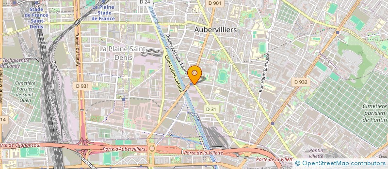 localisation de l'entreprise MONSIEUR SAMI AMRO  AUBERVILLIERS