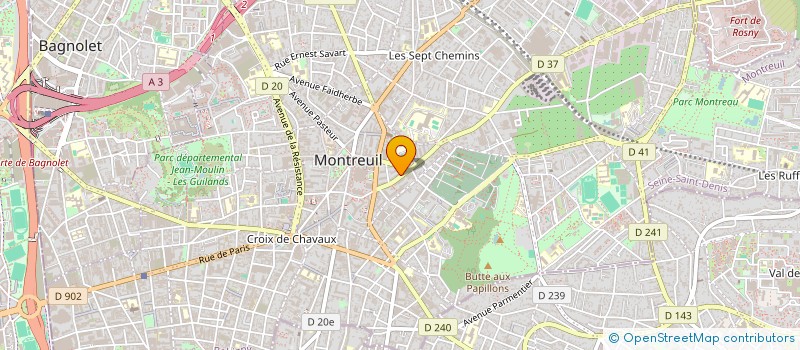 localisation de l'entreprise MONSIEUR SAMI BEDIOUI à MONTREUIL