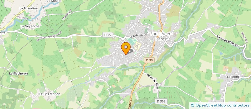 localisation de l'entreprise MONSIEUR SAMI BEJAOUI  SOUCIEU-EN-JARREST