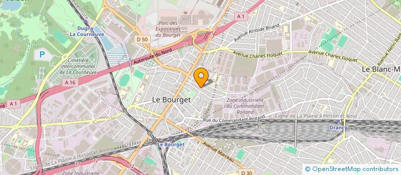 localisation de l'entreprise MONSIEUR SAMI BENYAHIA  LE BOURGET