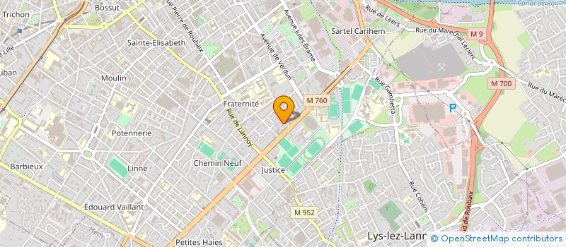 localisation de l'entreprise MONSIEUR SAMI BOUSLOUGUIA  ROUBAIX