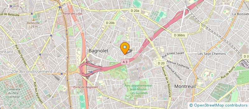localisation de l'entreprise MONSIEUR SAMI DERNAOUI à BAGNOLET