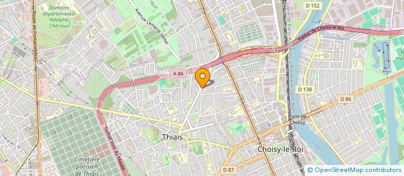 localisation de l'entreprise MONSIEUR SAMI DHAOU  THIAIS