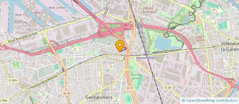 localisation de l'entreprise MONSIEUR SAMI DJOUAMA  GENNEVILLIERS