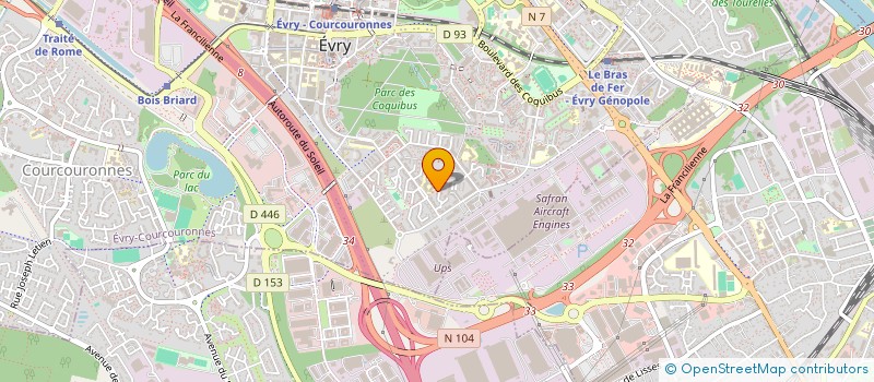 localisation de l'entreprise MONSIEUR SAMI DRIS  EVRY-COURCOURONNES