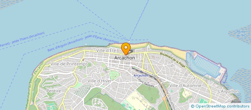 localisation de l'entreprise MONSIEUR SAMI DUCLOS  ARCACHON