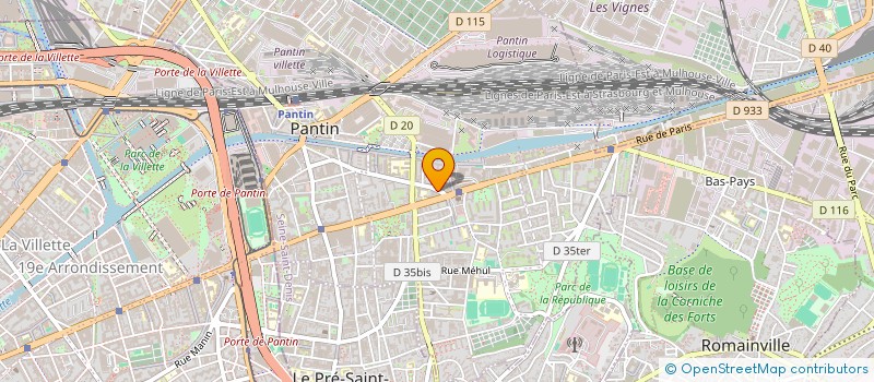 localisation de l'entreprise MONSIEUR SAMI HMISSI  PANTIN