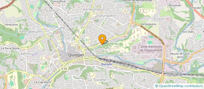 localisation de l'entreprise MONSIEUR SAMI HUSSAIN  QUIMPER