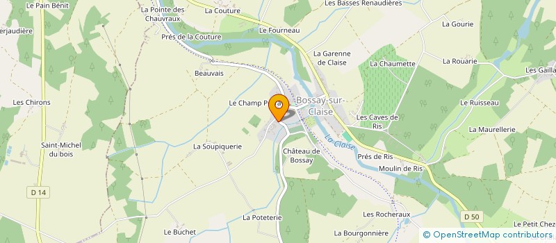 localisation de l'entreprise MONSIEUR SAMI KHNEIFES  BOSSAY-SUR-CLAISE