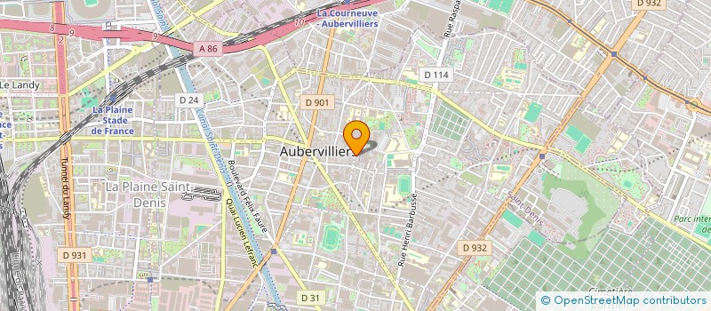 localisation de l'entreprise MONSIEUR SAMI KOUAAIS  AUBERVILLIERS