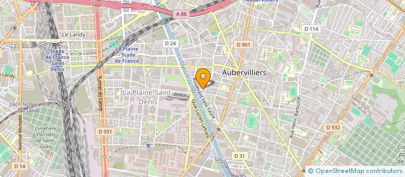 localisation de l'entreprise MONSIEUR SAMI LATRACH  AUBERVILLIERS