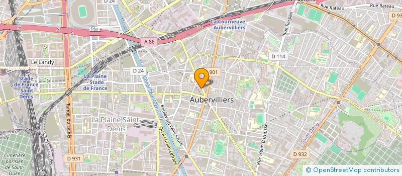 localisation de l'entreprise MONSIEUR SAMI MAROUANI  AUBERVILLIERS