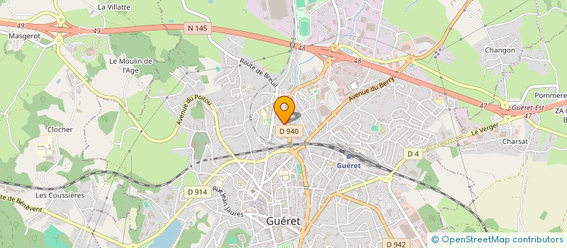 localisation de l'entreprise MONSIEUR SAMI MEMIA à GUERET