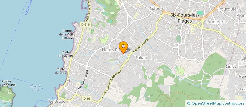 localisation de l'entreprise MONSIEUR SAMI METINA à SIX-FOURS-LES-PLAGES