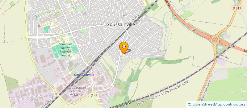 localisation de l'entreprise MONSIEUR SAMI OUNOUGHI à GOUSSAINVILLE