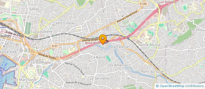 localisation de l'entreprise MONSIEUR SAMI REBIGA  TOULON