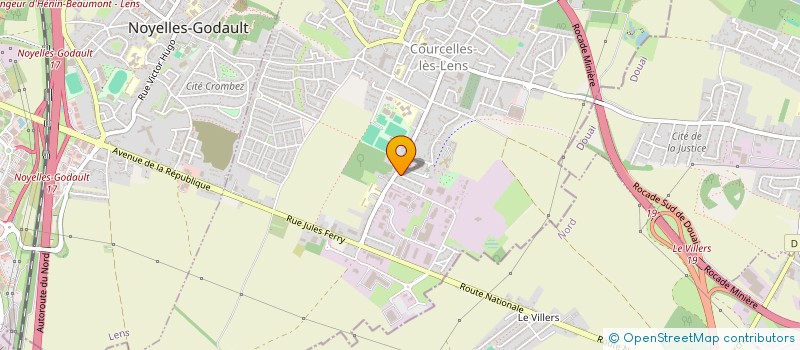 localisation de l'entreprise MONSIEUR SAMI SADOUNE  COURCELLES-LES-LENS