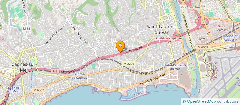 localisation de l'entreprise MONSIEUR SAMI SALAH à CAGNES-SUR-MER