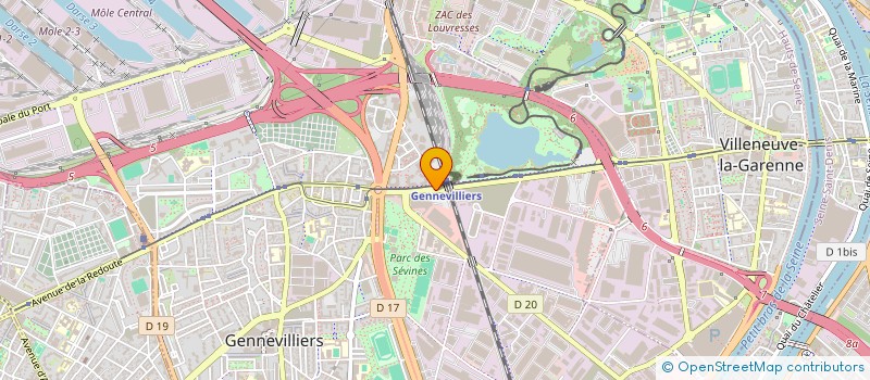 localisation de l'entreprise MONSIEUR SAMI SIMAOUI à GENNEVILLIERS