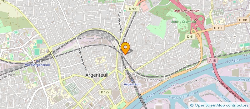 localisation de l'entreprise MONSIEUR SAMI-SOUHAIL KINANA  ARGENTEUIL