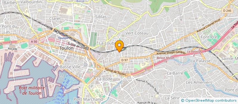 localisation de l'entreprise MONSIEUR SAMI VERHILLE  TOULON