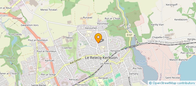 localisation de l'entreprise MONSIEUR SAMI ZOUARI  LE RELECQ-KERHUON