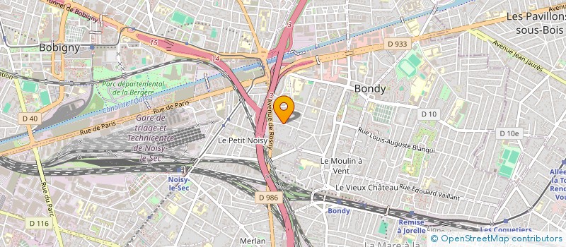 localisation de l'entreprise MONSIEUR SAMIR AIT SAIDI  BONDY