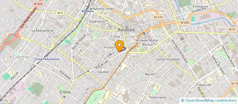 localisation de l'entreprise MONSIEUR SAMIR ALIOUAT  ROUBAIX