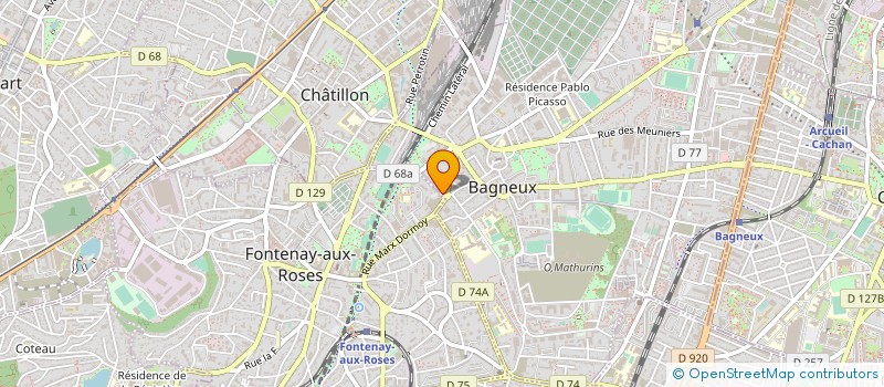 localisation de l'entreprise MONSIEUR SAMIR AMALOU  BAGNEUX