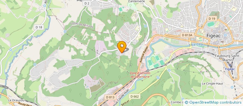 localisation de l'entreprise MONSIEUR SAMIR AMEUR  FIGEAC