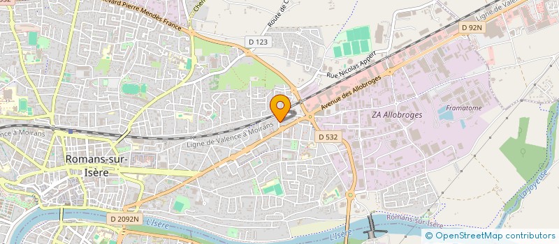 localisation de l'entreprise MONSIEUR SAMIR AMRI  ROMANS-SUR-ISERE
