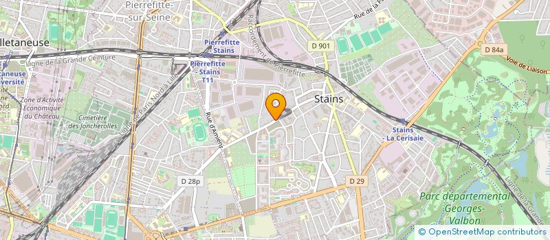 localisation de l'entreprise MONSIEUR SAMIR AMRICHE  STAINS