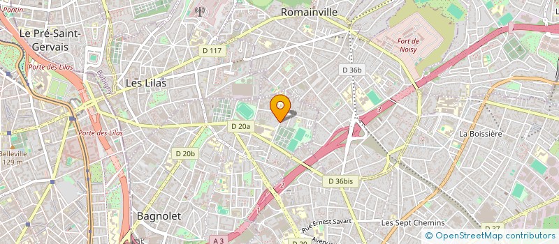 localisation de l'entreprise MONSIEUR SAMIR ARAB à BAGNOLET