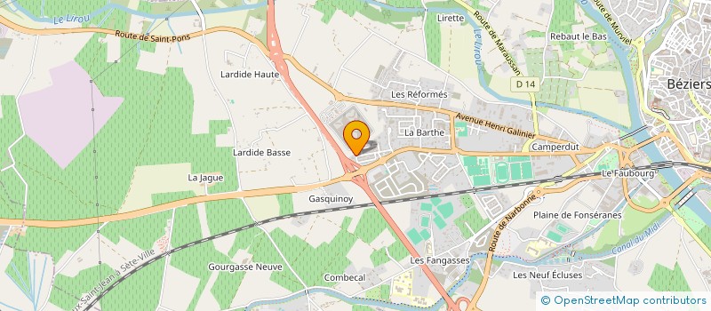 localisation de l'entreprise MONSIEUR SAMIR AZNAY  BEZIERS