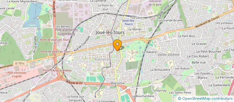 localisation de l'entreprise MONSIEUR SAMIR AZZI  JOUE-LES-TOURS