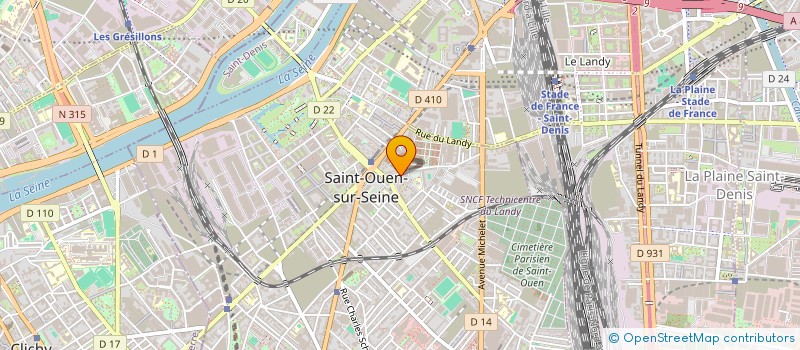 localisation de l'entreprise MONSIEUR SAMIR BACHIRI à SAINT-OUEN-SUR-SEINE