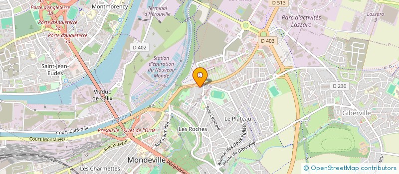 localisation de l'entreprise MONSIEUR SAMIR BADAOUI  MONDEVILLE