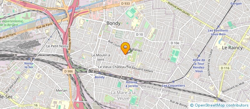 localisation de l'entreprise MONSIEUR SAMIR BELMIR  BONDY