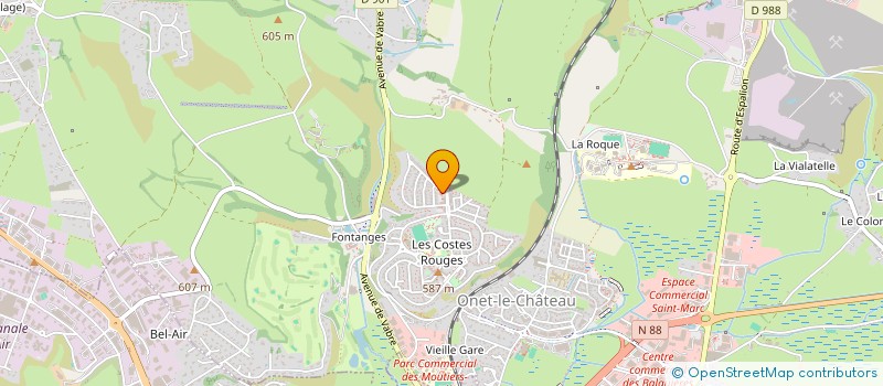 localisation de l'entreprise MONSIEUR SAMIR BENDELLA à ONET-LE-CHATEAU