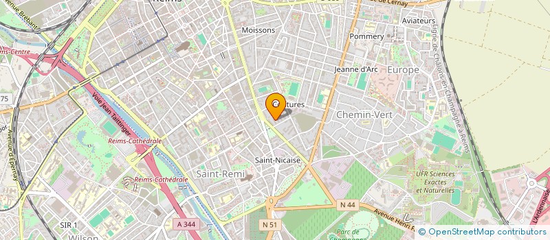 localisation de l'entreprise MONSIEUR SAMIR BENSI AHMED  REIMS