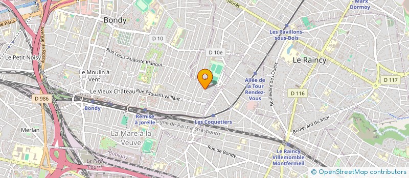 localisation de l'entreprise MONSIEUR SAMIR BESSAOUD  BONDY