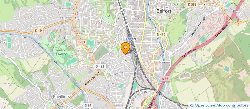 localisation de l'entreprise MONSIEUR SAMIR BOUDIA  BELFORT